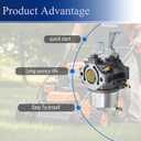 LiGuVCY 715670 Carburetor Replacement for Briggs Stratton 715442 715312 185432-0614-E1 185432-0037-01 Engine with Gaskets