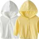 Vivobiniya Baby Lightweight Sunscreen Hoodie Toddler Summer Sun Protection Outwear Breathable Coat Jacket, 100cm 