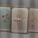 Watercolor Flower Wall Art Set of 3 Wildflower Floral Wall Decor Pictures Botanical Canvas Wall Art Vintage Prints Boho Flower Painting Minimalist Floral Poster for Bedroom Room 16x24 Inch Wood Framed