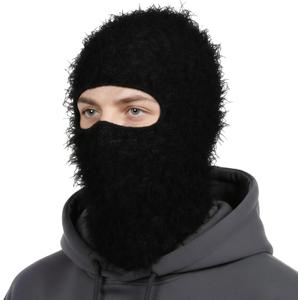 Distressed Balaclava Ski Mask Full Face Knitted Mask Balaclava Windproof Shiesty Ski Mask for Men Women for Cold Weather