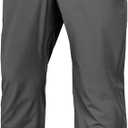 Mens Track Pants Quick Dry Lightweight Joggers Athletic Running Pants Zipper Pockets (Gray, S)