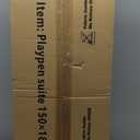 Mloong Baby Playpen with Mat, 59x71 in Extra Large Playpen for Babies and Toddlers, Indoor & Outdoor Activity Center, Safety Baby Fence with Door, Play Pen, Play Yards