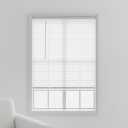 Comfy Hour 25" W x 68" L Cordless Magnetic Blinds for Metal Doors, White Aluminum Slats Window Shade, Light Filtering Home Decor for Steel Door, No Drill Easy Installation