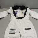 Cuteshower Kids Astronaut Costume for Boys Girls Space Jumpsuit (5-7 Years, White)