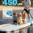 SLOOSH Inflatable Stand Up Paddle Board, 10'6" Paddle Boards with Premium Accessories, Non-Slip EVA Deck, Ultra-Light Carry Bag Pump, Purepad SUP for Youth & Adults of All Skill Levels, Glacier Milk