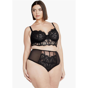 City Chic Women's Plus Size Arabella Hi Thong Black, size 14-16