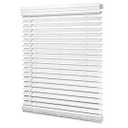 LazBlinds 2-inch Cordless Faux Wood Blinds with Royal Valance, Room Darkening Horizontal Window Blinds, Inside Mount Blinds for Windows - Fit for Window 23'' W x 36'' H - White