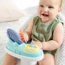 Skip Hop 2-in-1 Baby Ergonomic Activity Floor Seat for Upright Sitting Lightweight and Travel-Friendly Seascape Age 0+