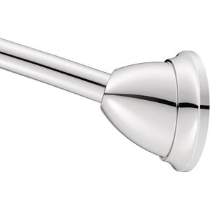 Moen MDN2170CH Magnetix 60-inch Curved Adjustable Single Shower Curtain Rod, Chrome