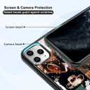 Cool Cowboy Cowgirl Horse Phone Case, Hippie Western Phone 11 Pro Case, Non-Slip Design and Shock Absorption, Soft Silica Gel Frame Support Country Phone Case for Teen Girls, Boys, Women and Men