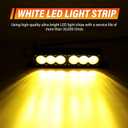Willpower 12 inch Single Row Amber LED Light Bar 60W 4x4 Off Road Light Bar Flood Beam LED Work Light Truck UTV 4x4 Cars SUVs ATVs Boats Fog Driving Light with Wiring Harness kit
