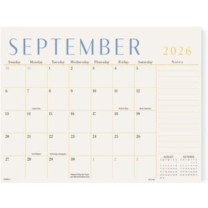Jotsome Large Desk Calendar 2026-2027, Desktop Calendar, 21" x 16.5"