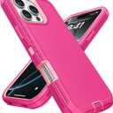 Jelanry Case for iPhone 16 Pro 5G 6.3-inches, Heavy Duty Rugged & Dual-Layer Protection Shockproof Dropproof with Port Anti dust Scratch Matte Armor Back Cover Cases for Apple iPhone 16 Pro 2024, Pink