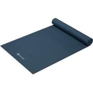 Gaiam Yoga Mat - Premium 5mm Solid Thick Non Slip Exercise & Fitness Mat for All Types of Yoga, Pilates & Floor Workouts (68" x 24" x 5mm), Marine