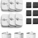 PETLIBRO 6 Packs Replacement Filters for Dockstream Cat Water Fountain PLWF105/PLWF115/PLWF106/PLWF116/PLWF005, 3 Months Set of Replacement Filters for Ultra Quiet Pet Water Fountain (White)