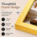 JCJMY 20x24 Picture Frame with 16x20 Mat, Display Photo 16x20 with Mat or 20 x 24 Without Mat, Wall Hanging Large 20 by 24 Poster Frame with Plexiglass, Gold