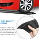 Jin&Bao Universal Garage Door Threshold Seal Strip 12FT Kit, Bottom Waterproof Rubber Weather Stripping ReplacementBlack, 1 Adhesive