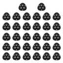 Self Adhesive Caster Wheels for Small Appliances, 360Rotation Mini Caster Wheels for Furniture Storage Bins (32 PCS, Black) Drcoevo