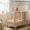Floor Stand for Nanit Pro Baby Monitor, Nanit Stand with Adjustable Height and Heavy-Duty Stable Base, Full Enclosure Camera Mount Baby Monitor Stand No Tools or Wall Damage(Camera not Included)