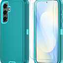 ONOLA Phone Case for Samsung Galaxy S25 FE Case with HD Screen Protector, Heavy Duty Shockproof & Dropproof 3-Layer Cover Phone Case for Galaxy S25 FE 6.7'',LakeBlueSkyBlue