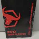 Iron Bull Strength Knee Sleeves for Powerlifting (7mm) - Weightlifting Knee Compression Sleeve for Squats - Knee Brace Support for Gym, Workout, Fitness (Large)