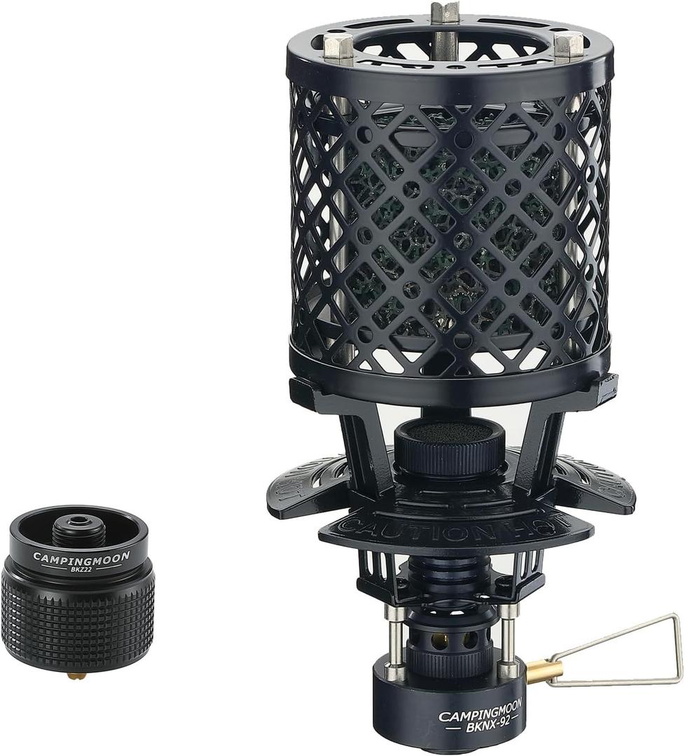 CAMPINGMOON T-HEATER GASWARE Gas Heater Propane Isobutane for Camping Outdoor Collaboration Limited Edition with EVA Case (BKNX-92+Z22)