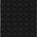Garland Rug Sparta Non Slip Polypropylene 4 Ft. X 6 Ft. Black Area Rug- Ideal for Living Rooms & Hallways, Stylish & Durable for High-Traffic Areas