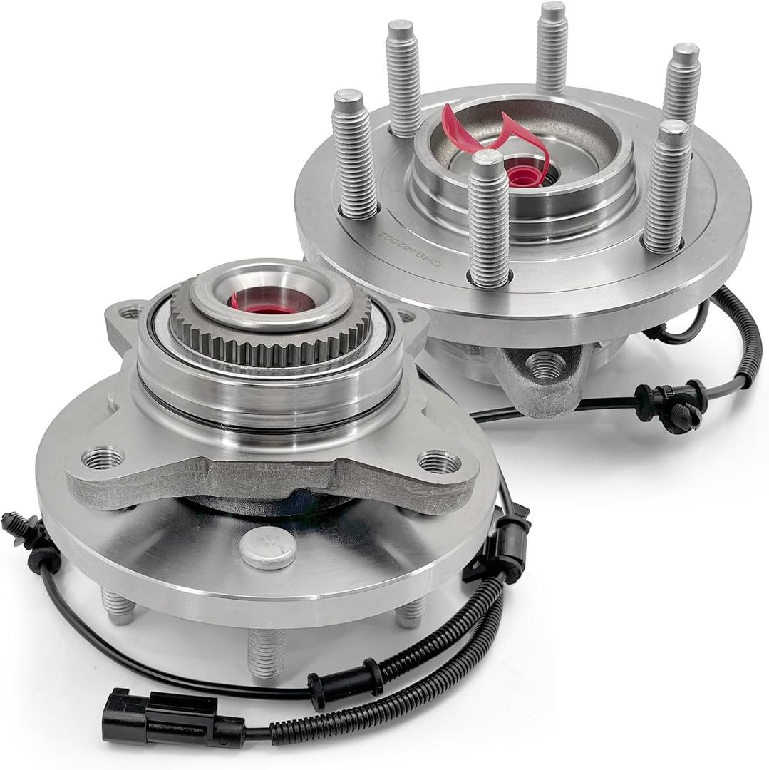 Pair 515142 Front Wheel Bearing Hub Assembly Compatible with Ford Expedition 2011 2012 2013 2014, for Ford F-150 2010 AWD Only, 2011-2014 F-150 4WD, for Lincoln Navigator 11-14, 6 Lugs w/ABS (OE Size)