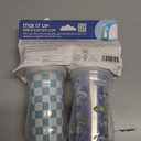 Chicco Insulated Straw Sippy Cup 12+ Months, 9oz Toddler Training Cup with Spill-Free Flip-Top Lid, BPA-Free 2-Pack, Cars/Checkers (One-Size)