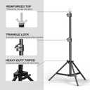 Backdrop Stand 6.5 x 6.5 FT, Adjustable Photography Backdrop Support System Kit with 4 Clamps and Carrying Bag for Parties, Wedding, Photography, Festival Decoration