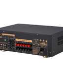 Stereo Receivers, 5.1 Channels Audio Amplifier with HDMI, Optical/Coaxial, Bluetooth/USB,RCA,AC-3 Input, Subwoofer Output for Karaoke, Home, Theater Speakers(Non-Dolby/DTS)