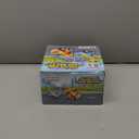 Prextex 2 Pack Cartoon Remote Control Cars for Toddlers - Police Car and Race Car with Steering Wheel Controllers and Lights - Different Frequencies So Both Can Race Together - Toddler Gift 18+ Months