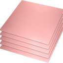 Uxcell 4500pcs Self Adhesive Mirrors Mosaic Tiles, 10 x 10 mm Mini Square Acrylic Disco Ball Tiles Sticker for DIY Disco Ball Craft Decorations Making, Rose Gold