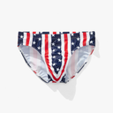 AIMPACT Mens Swim Briefs Sexy Swimsuit Bikini Swimwear Quick Dry Bathing Suit Men Stripe Swimming Birefs (2XL)