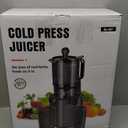 Juicer Machines with 5.8" Large Feed Chute, 400W Cold Press Juicer for Whole Vegetables and Fruits, Slow Masticating juicer Easy to Clean Juice Extractor Machine High Juice Yield(Titanium Gray)