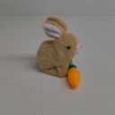 Bunny Plush Toy with Carrot Toy, Interactive Bunny Toy Electronic Hopping Rabbit Toy Walking Bunny Toys with Sounds Wiggle Ears Twitch Nose Bunny Toy for Kids Easter Birthday Gifts