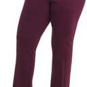 Rekucci Curvy Woman Secret Figure Knit Bootcut Plus Size Pant w/Tummy Control, 24W