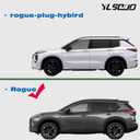 Window Visors Rain Guards Fits 2021-2026 Nissan Rogue, Dark Smoke