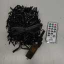 LED Cluster Lights, 400 LED Warm White Christmas Lights, 19.56FT Twinkle Christmas Tree Lights Outdoor, 8 Modes Plug in Fairy Lights for Xmas, Tree, Garland, UL Certification, Black Wire