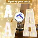 Ledido 4FT Marquee Light Up Letters L, Easy to Assemble Marquee Letters 4 Feet Tall for Indoor & Outdoor Events, Large Lighted Letter for Birthday Graduation Baby Shower Anniversary Party Decorations