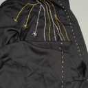 Embroidery Jalabiya Chiffon Abaya Dress for Women Dubai Sadui Muslim Eid Clothes (Small, Black3135)