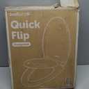 Jool Baby Quick Flip Toilet Seat with Built-in Potty & Splash Guard for Toddler Training, Slow Close (Elongated)