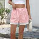 Boxer Shorts Gingham Shorts Y2K Beach Bottoms | Plaid Shorts Y2K Pajama Bottoms Two Pockets