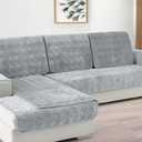 Deep Dream Sectional Sofa Covers for 3 Cushion Couch, Couch Cover for Dogs Pets Recliner Loveseat L Shaped, Anti-Slip, 28 x 70 Inch - Light Gray(Only 1 Piece)