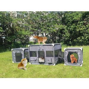 3-in-1 Dog Playpen,Pop Up Pet Playpen Cats Enclosure for Kitten and Puppy Indoor Outdoor Use