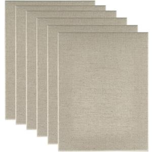 Jerry's Artarama Senso Clear Primed Linen Stretched Canvas 3/4", 6 Pack 3040" - Durable Canvas for Painting with Medium Tooth Linen Weave Surface, Ideal for Oil, Acrylic and Alkyd Colors