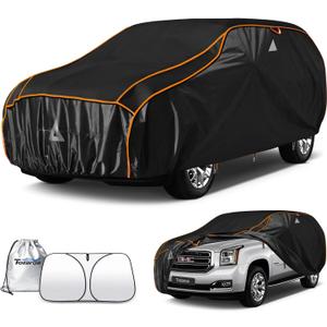 Hail Protector Car Cover for SUV(Length:201"-234") + Gift Windshield Sunshade, Multi-Layered EVA Hail Proof Car Cover, Padded Car Hail Protector Escalade ESV,Tahoe,Suburban, Yukon XL, etc.
