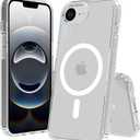 2025 Magnetic for iPhone 16E (SE4) Case,Military Grade Drop Tested,Shockproof Anti-Scratch Clear Thin Slim Phone Case.Clear Magnetic.