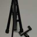 Aureday Phone Tripod, 92" Cell Phone Stand with 15" Gooseneck, Remote and Phone Holder, Overhead & Selfie Stick for Recording/Watching/Vlog, Compatible with iPhone Android (Black)