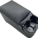 Universal Truck Bench Seat Console with Cup Holders, Grey